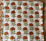 Sale: 20x20 Block Printed Marigold Pillow Cover