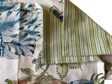 Sale: Pair of 12x21” Indienne Arbor Pillow Covers - Annabel Bleu