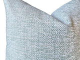 Seafoam Woven Pillow / Chenille Decorative Throw Pillow Cover / Mint Heavy Woven Textured Pillow cover - Annabel Bleu