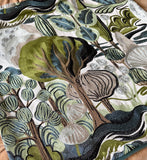 Sale: 22x22 Crewel Embroidered Tree Pillow Cover - Annabel Bleu