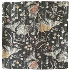 Sale: 22x22” Japanese Grey Koi Pillow Cover