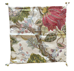 Sale: Schumacher Indian Arbor Pillow Cover with Bead Trimmed Corners