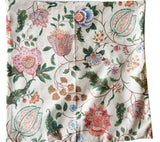 Sale: 20x20 Peach, Pink, and Light Blue Floral Pillow Cover - Annabel Bleu