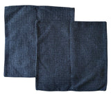 Sale: Pair of Dark Blue Woven Pillow Covers