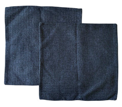 Sale: Pair of Dark Blue Woven Pillow Covers