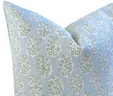 Florentia: Haint Blue Mix and Match Decorative Pillow Covers / Light Blue Green Pillow Cover