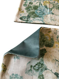 Sale: Pair of Blue Floral Bouquet Lumbar Pillow Covers