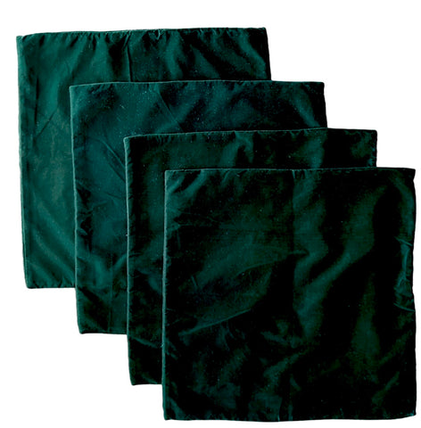 Sale: Dark Emerald Green Velvet 18x18 Pillow Covers - Annabel Bleu