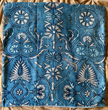 Sale: 22x22 Boho Blue Southwestern Pillow Cover