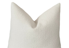 Sale: 16x24 Sugar White Woven Rectangular Pillow Cover