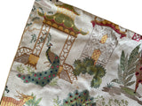 Sale: 24x24 Embroidered Orange and Red Pagoda Pillow Cover