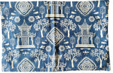 Sale: 16x24 Dark Blue Pagoda Pillow Cover - Annabel Bleu