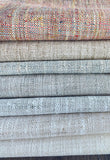 8 yards Ivory Woven Upholstery fabric by the yard / Thick Ivory Home Decor Fabric