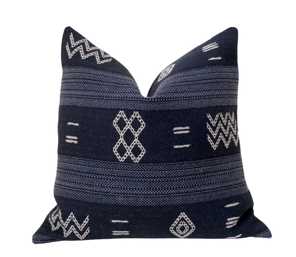 Black 24x24 Pillow Covers 9 Sizes 24 x 24 Mudcloth Euro Sham 24x24 Decorative Throw Pillow Black Mudcloth Pillow Mud Cloth 26x26 Annabel Bleu