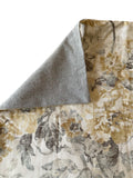 Sale: 22x22” Yellow and Grey Floral Pillow Cover