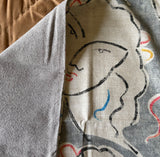 Sale: 22x22 Contemporary Grecian Pillow Cover - Annabel Bleu
