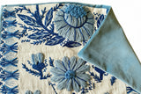 Sale: 15x24 Schumacher Marguerite Wool Embroidered Pillow Cover - Annabel Bleu