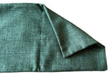 Sale: 12x21” Dark Green Woven Pillow Cover - Annabel Bleu