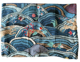 Sale: 12x16” Schumacher Blue Rolling Hills Pillow Cover - Annabel Bleu