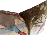 Mulberry Flying Ducks Velvet Pillow Cover in Camel