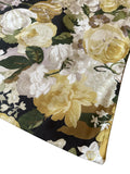 Sale: 22x22” Black and Gold Floral Pillow Cover