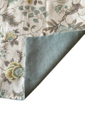 Sale: Seafoam and Grey Floral Pillow Cover 22x22