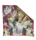 Sale: Faded Red Floral Pillow Cover 18x18”