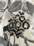 Sale: 22x22 Abstract Grey Floral Pillow Cover - Annabel Bleu