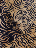 8 yards Velvet Chenille Tigre Woven Upholstery fabric by the yard / Thick Tiger Home Decor Fabric