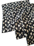 Sale: 22x22” Black and White Cut Velvet Leopard Pillow Cover