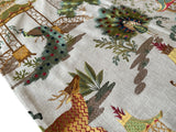 Sale: 24x24 Embroidered Orange and Red Pagoda Pillow Cover