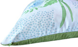 Elise: Floral Bouquet Pillow Cover in Light Blue and Green / Grandmillenial Pillows - Annabel Bleu