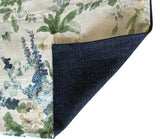 Sale: 24x24 Blue Floral Pillow Cover