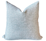 Sale: Blue 18x18 Pillow Covers / Solid Woven Blue Pillow Cover