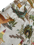 Sale: 24x24 Embroidered Orange and Red Pagoda Pillow Cover