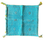 Sale: Cactus Silk Vintage Moroccan Tasseled Pillow Cover - Annabel Bleu