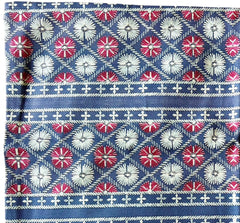 Sale: 16x24 Fuchsia and Blue Floral Pillow Cover
