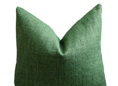 Sale: 12x18” Dark Green Woven Pillow Cover