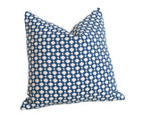 Betwixt Lumbar Pillow: Blue and Cream Pillow Cover / Schumacher Pillow / Schumacher Indigo Betwixt Pillow 12x18 12x21 14x36 16x24