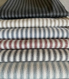 Upholstery Ticking Fabric / Striped Washable Upholstery Fabric by the Yard / Drapery Fabric / Woven Mattress Striped Fabric