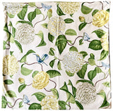 Sale: 24x24 Birds and Butterflies Floral Pillow Cover - Annabel Bleu