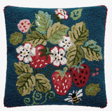 Strawberry Hooked Pillow - Annabel Bleu
