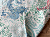 Sale: 21x21 Aqua Blue Dragon Pillow Cover