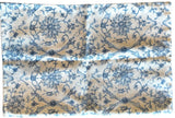 Sale: Reversible Blue Block Print Pillow Cover 12x18”