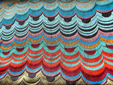 Sale: Osborne & Little Embroidered Multicolor Scallops Pillow Cover, 16x24” - Annabel Bleu