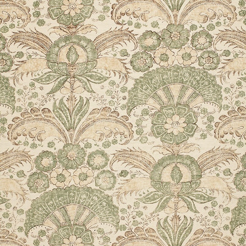 Schumacher “Calicut” Linen fabric, by the Yard