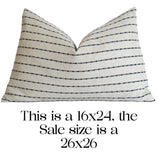 Sale: 26x26 Pillow Cover