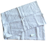 18x58” Body Pillow Cover Light Blue Linen Striped Pillowcase - Annabel Bleu