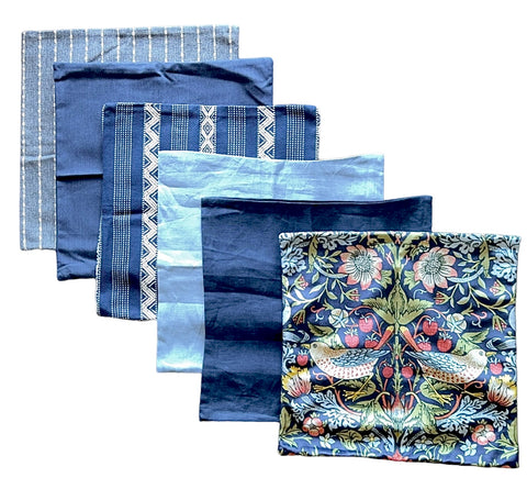 Sale: Blue 18x18 Pillow Covers - Annabel Bleu