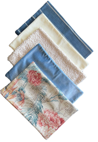 Sale: 12x18 Lumbar Pillow Covers / Lumbar Pillow Case - Annabel Bleu